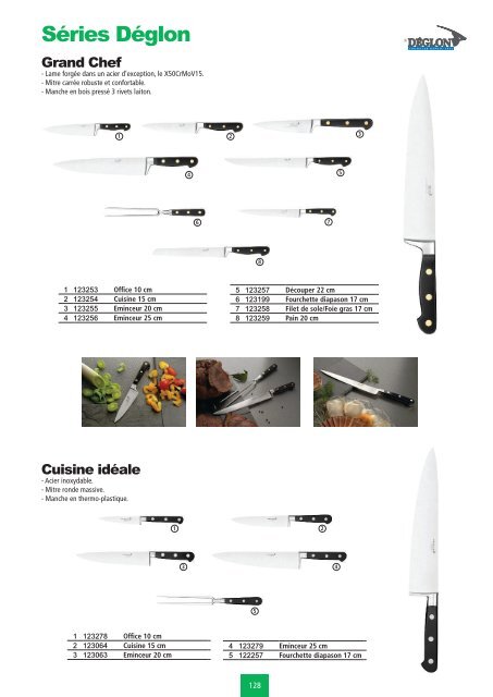 Art de la table - Ustensiles de cuisine