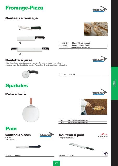 Art de la table - Ustensiles de cuisine