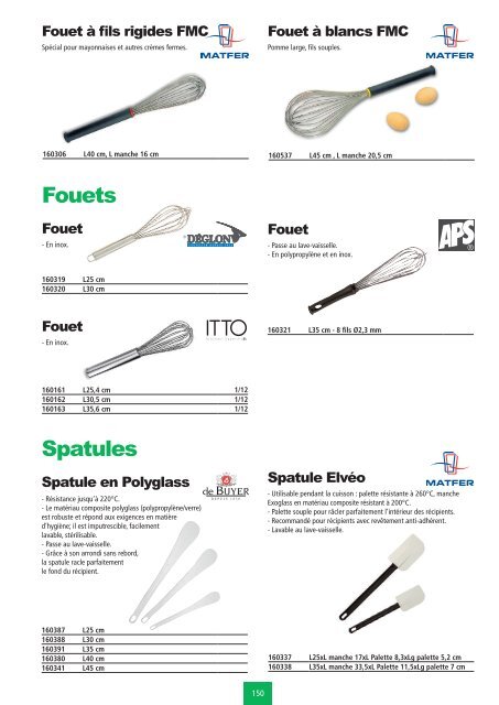 Art de la table - Ustensiles de cuisine