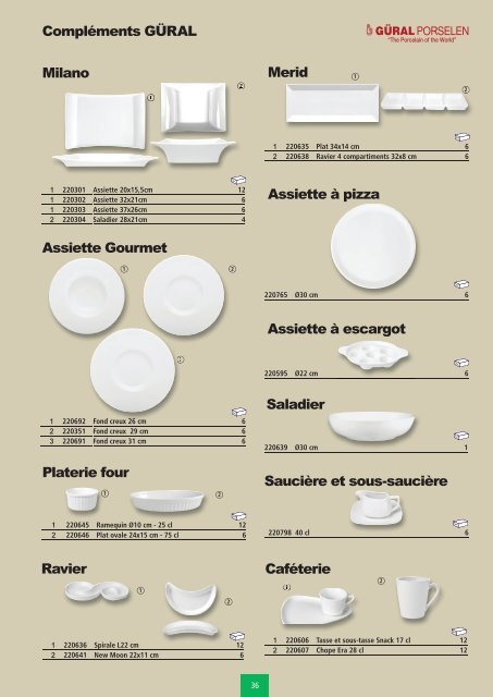 Art de la table - Ustensiles de cuisine