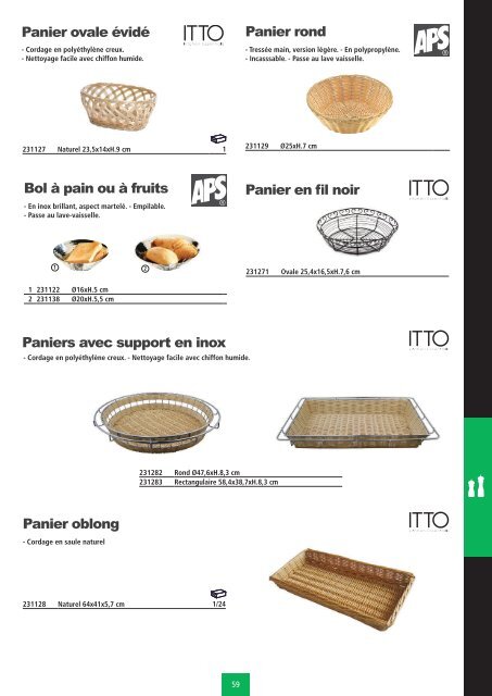 Art de la table - Ustensiles de cuisine