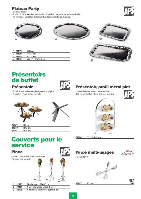 Art de la table - Ustensiles de cuisine