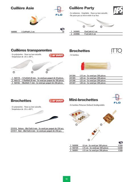 Art de la table - Ustensiles de cuisine