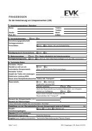 Windenergieanlagen Umspannwerke Versicherung Fragebogen