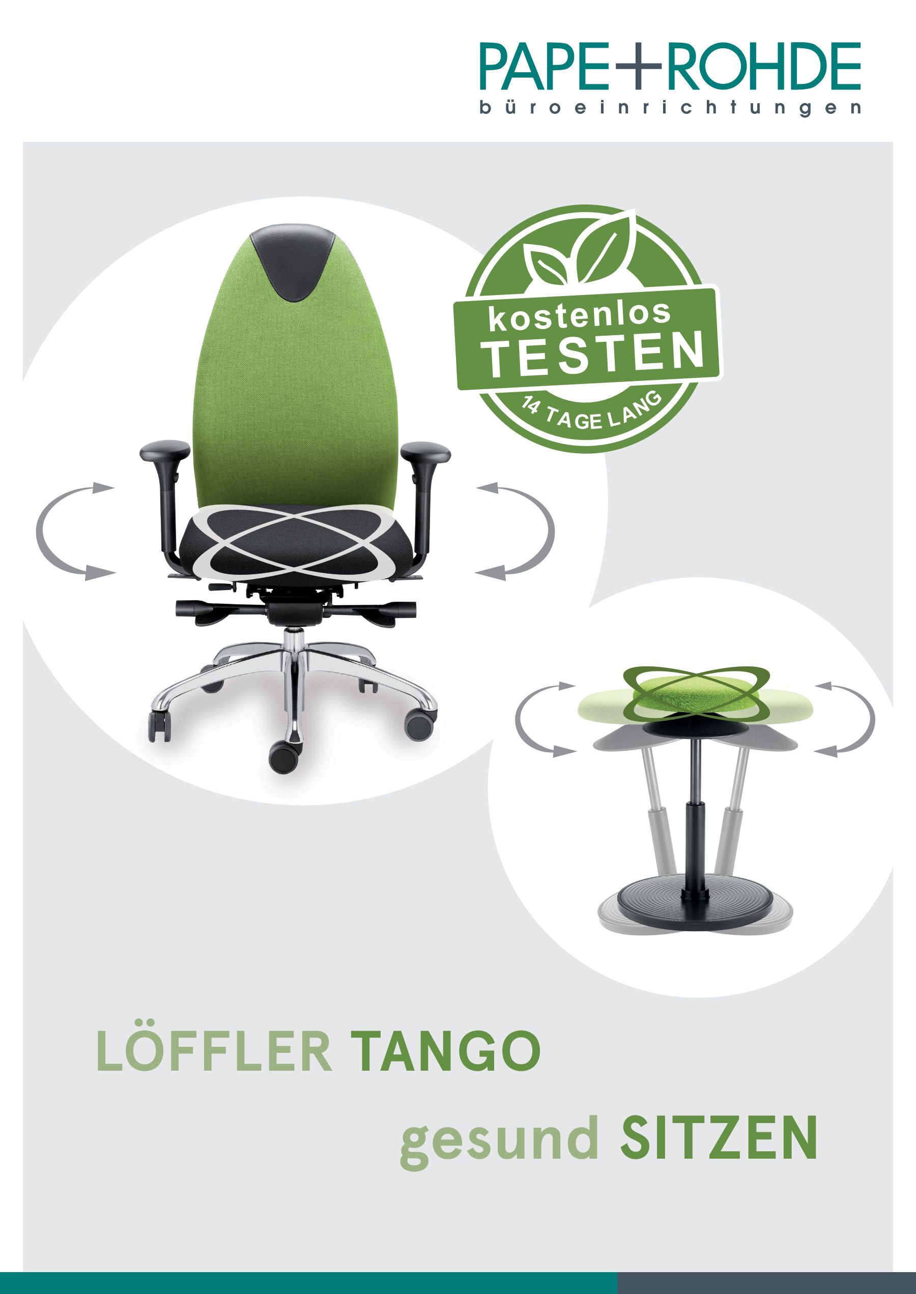 Ergonomischer Bürostuhl Löffler Tango mit Ergotop | Pape+Rohde -  Büroeinrichtungen