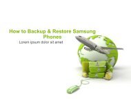 How to Backup & Restore Samsung Phones