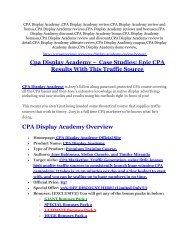 CPA Display Academy review-(SHOCKED) $21700 bonuses