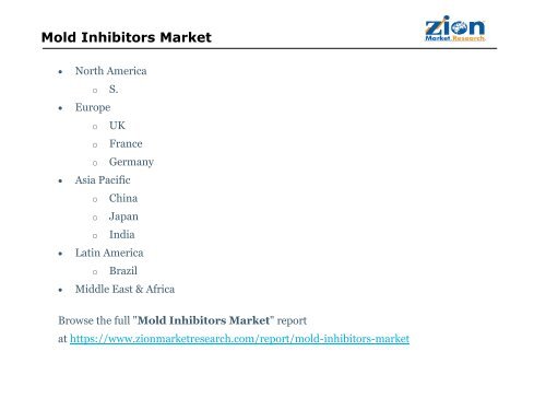 Mold Inhibitors Market