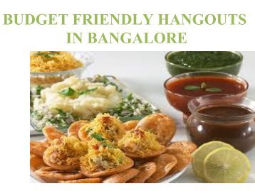 BUDGET FRIENDLY HANGOUTS