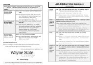 ASA Citation Style Examples - WSC - Wayne State College