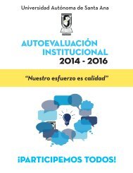 boletin_AUTOEVALUACION INSTITUCIONAL 2014-2016 UNASA