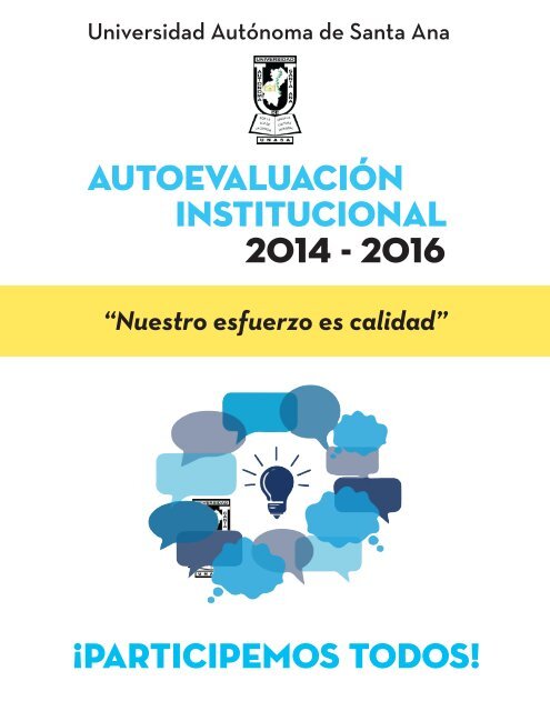 boletin_AUTOEVALUACION INSTITUCIONAL 2014-2016 UNASA