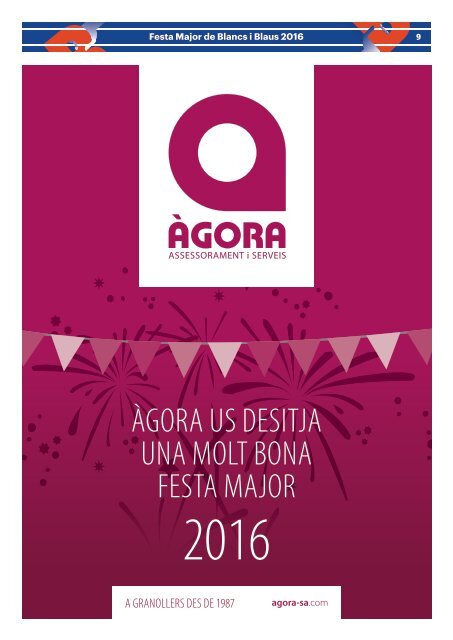 REVISTA DE LA FESTA MAJOR DE GRANOLLERS 2016 NÚMERO 20