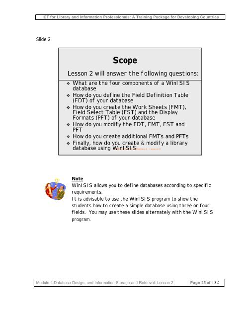 Database design, and information storage and retrieval