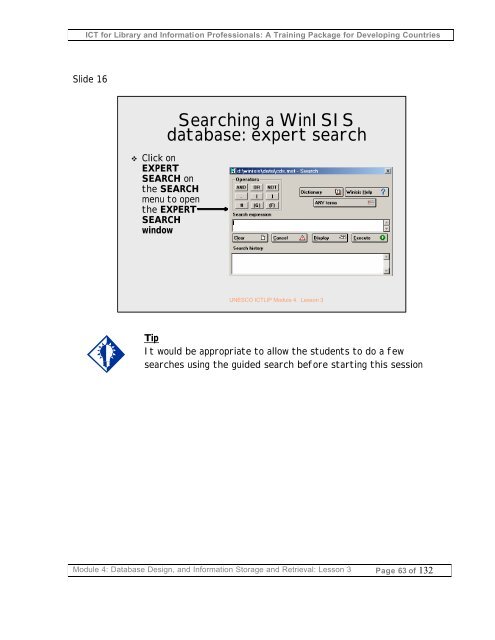 Database design, and information storage and retrieval