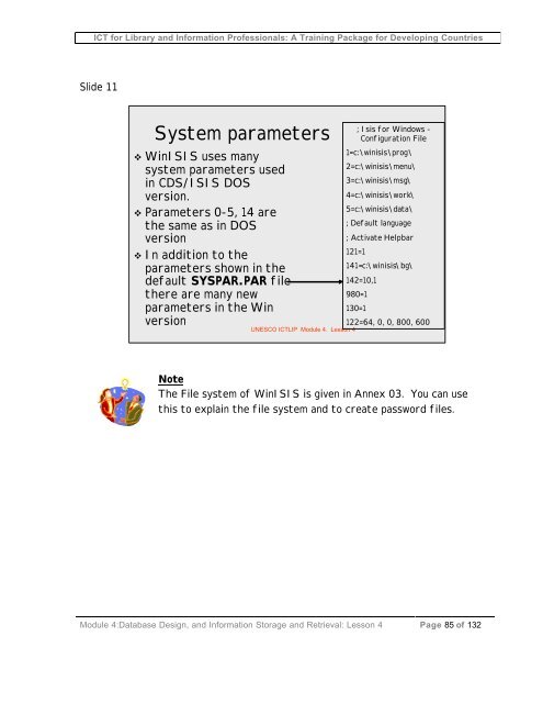 Database design, and information storage and retrieval