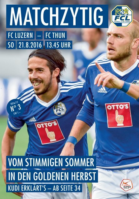 FC LUZERN Matchzytig N°3 16/17 (RSL 5)