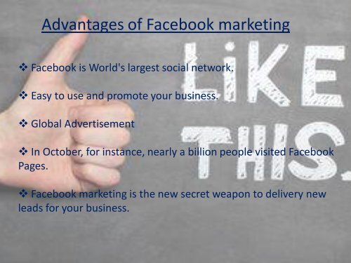 Facebook Marketing Agency