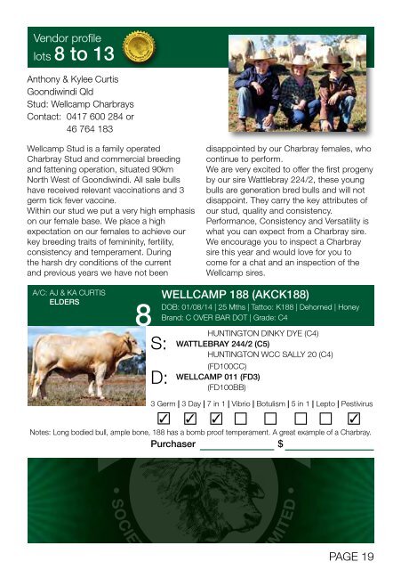 2016 Charbray National Sale Catalog