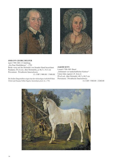 Auktionskatalog 2009 (3'162 kB - pdf) - Galerie Gloggner Luzern