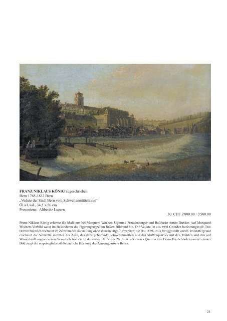 Auktionskatalog 2009 (3'162 kB - pdf) - Galerie Gloggner Luzern