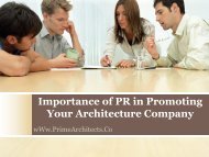 Importance of PR in Promoting Your Architecture Company