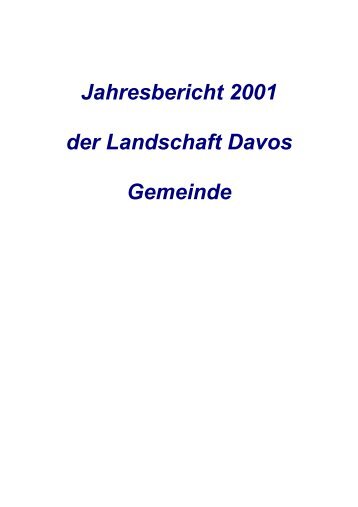 Departement I - Gemeinde Davos