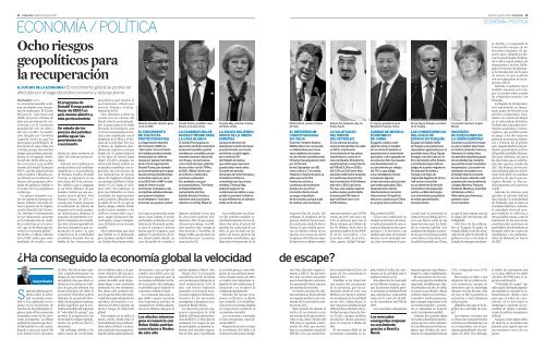 Ocho riesgos geopolíticos para la recuperación (Diario Expansión, 7 agosto 2016)