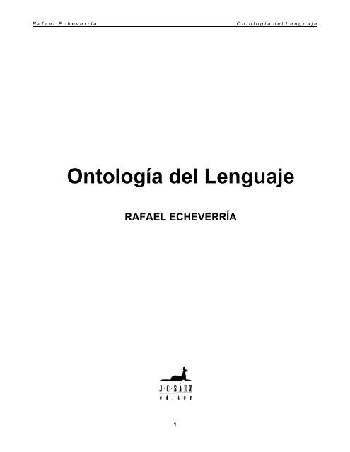 Rafael Echeverría - Ontología del Lenguaje