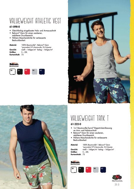 Fruit of the Loom Katalog 2016