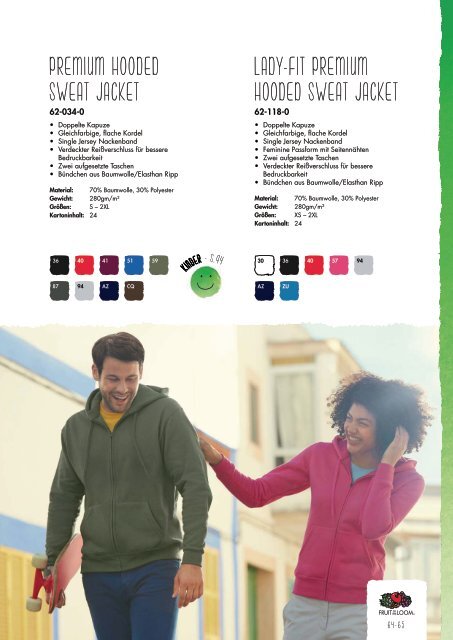 Fruit of the Loom Katalog 2016