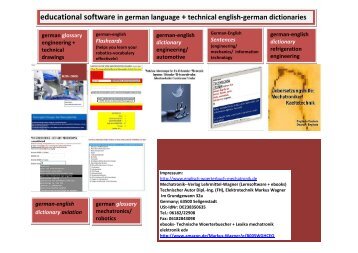 Educational Software engineering in german language
