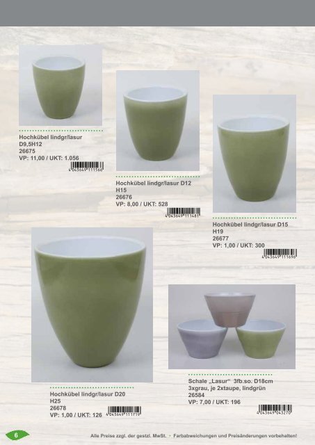 Katalog Keramik 2016 | Flora Fee