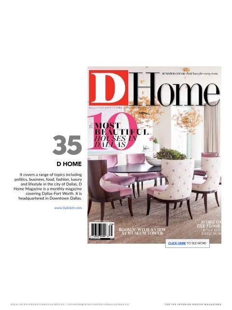 Top 100 Interior Design Magazines