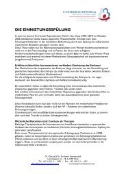 DIE EINNISTUNGSSPÜLUNG - Kinderwunschzentrum