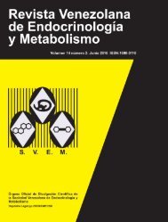 REVISTA VENEZOLANA DE ENDOCRINOLOGÍA Y METABOLISMO