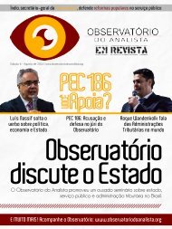 Observatório do Analista em Revista - 6 Edição