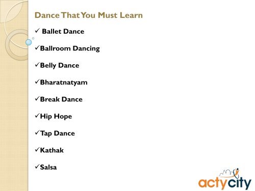 Find Best Dance Classes In Pune
