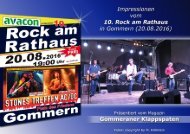 10. Rock am Rathaus in Gommern 2016