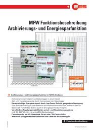 MFW Funktionsbeschreibung Archivierungs- und Energiesparfunktion