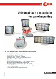 Universal fault annunciator for panel mounting - EES Elektra ...