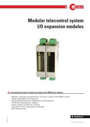 Modular telecontrol system I/O expansion modules - EES Elektra ...