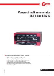 Compact fault annunciator ESS 8 and ESS 12 - EES Elektra ...