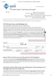 CFO email addresses