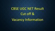 ugc net july 2016 result