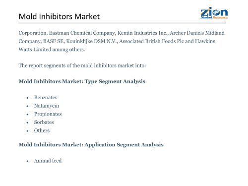 Mold Inhibitors Market