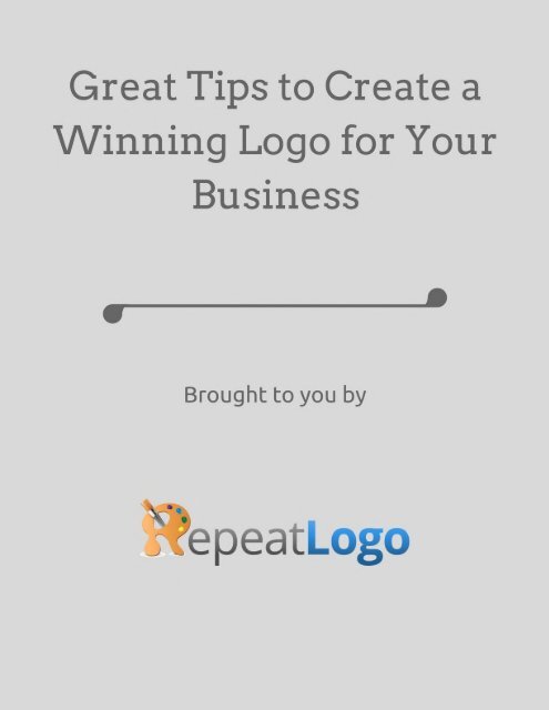 Great Tіps to Create a Wіnnіng Logo for Your Busіness