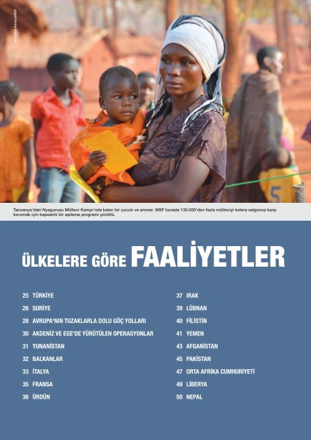 ULUSLARARASI FAALİYET RAPORU 2015