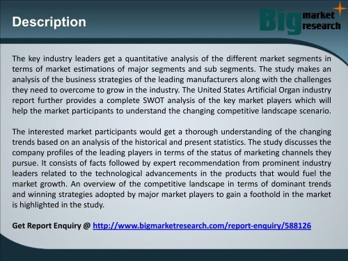 United States Artificial Organ Industry 2016 Growth & Forecast