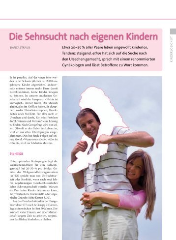 Die Sehnsucht nach eigenen Kindern - Ethos